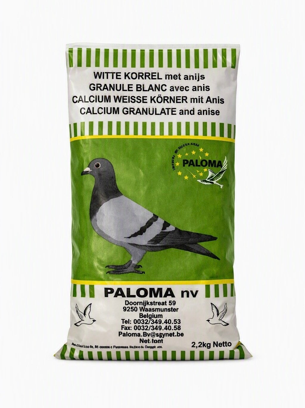 E539 - Paloma Kalksteen / Witte Korrel pak 2,2KG