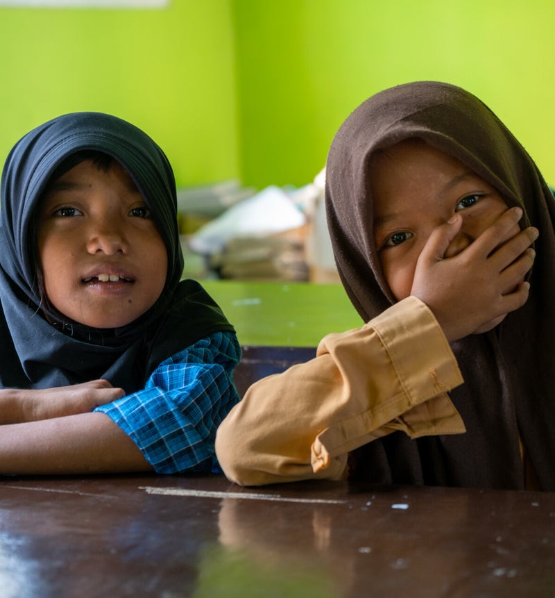 School children of Lombok
