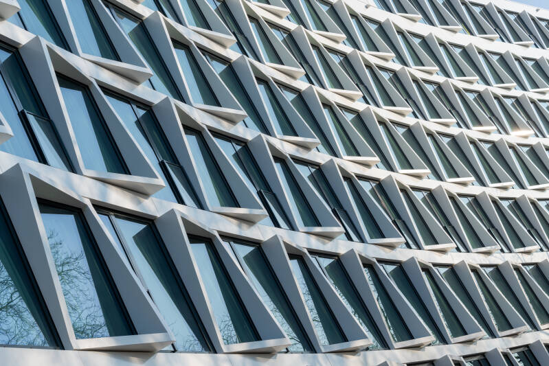 Triangle window bilding