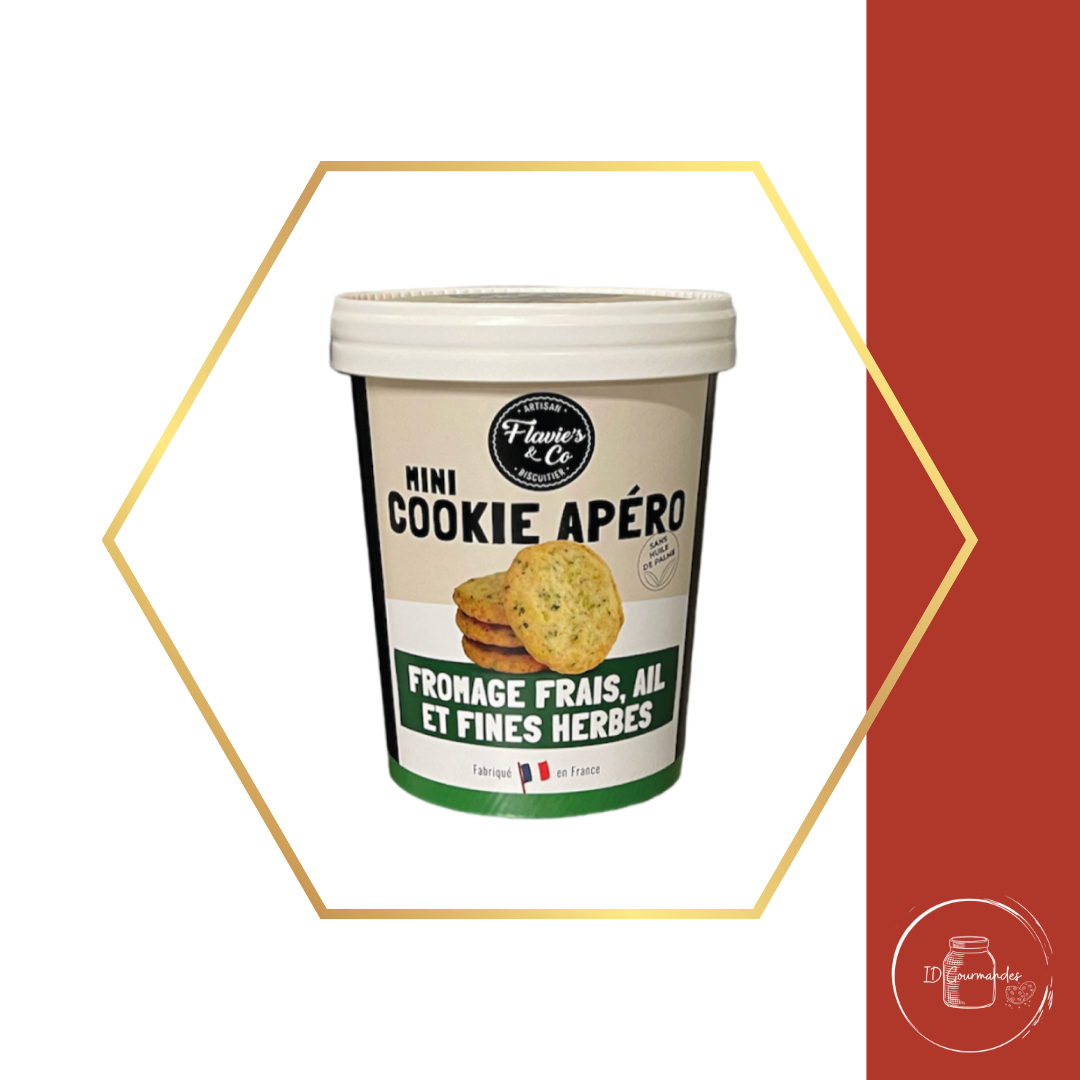 Mini cookies salés Ail et fines herbes