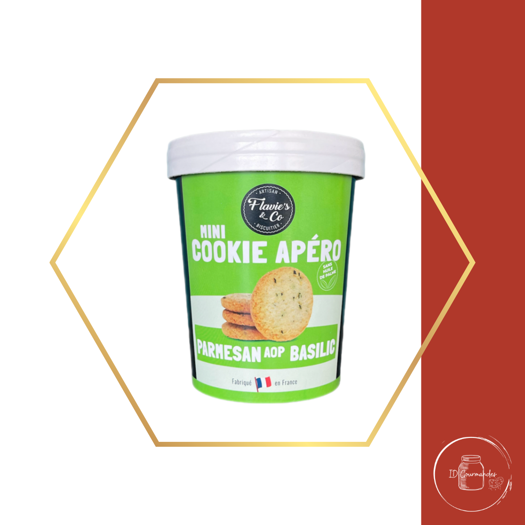 Mini cookies salés Parmesan Basilic