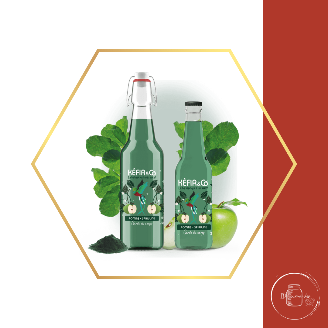 Kéfir Pomme - Spiruline