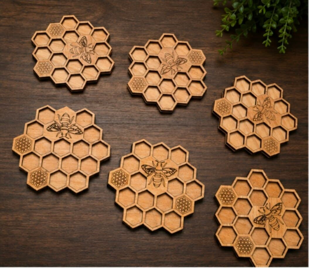 Honeycomb Coasters