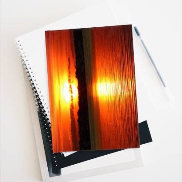 Journal - Blank (sunset water)