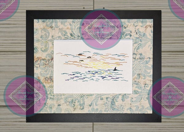 "Sun & Water" (Simple waves sunset)