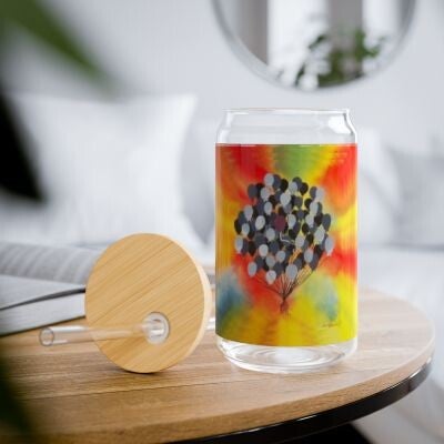 Sipper Glass, 16oz./ With Lid and Straw (One is Not Like the Others)