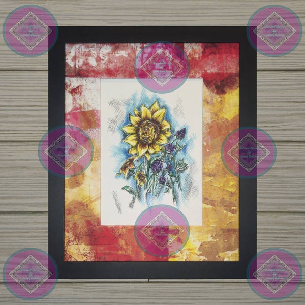 "Sun & Water" (Sunflower and Lavender)