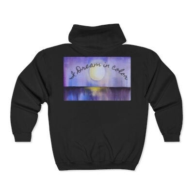 (Moon Dreaming) Unisex Heavy Blend™ Full Zip Hooded Sweatshirt