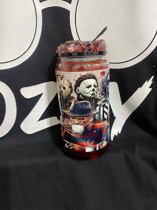 Glass Halloween Tumbler
