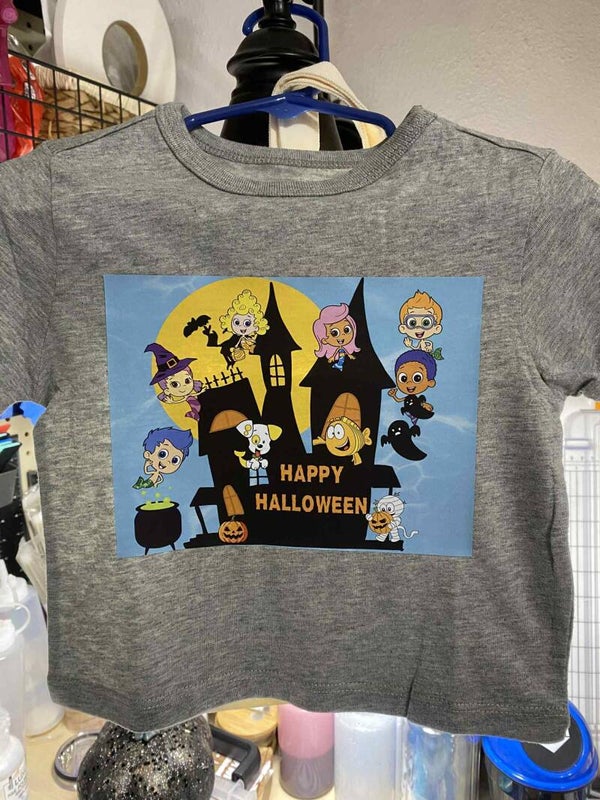 Halloween Bubble Guppy Shirt and Bag