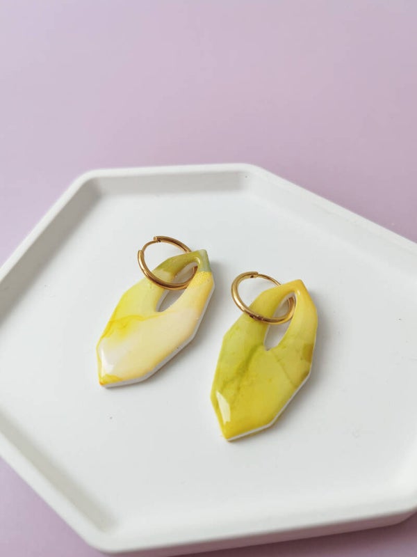 Inkt collectie groen/gele bedels