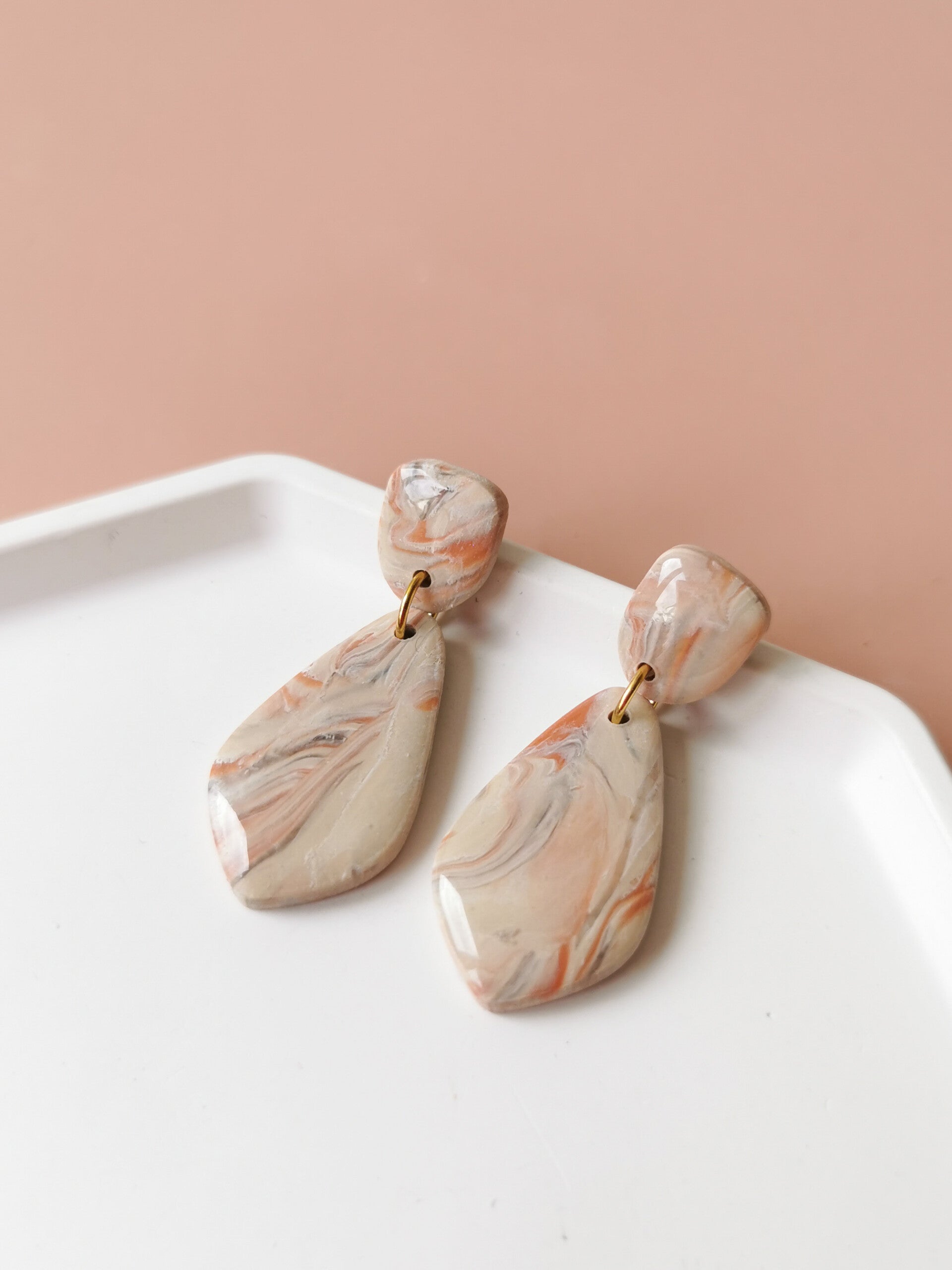 Nature inspired oorbellen
