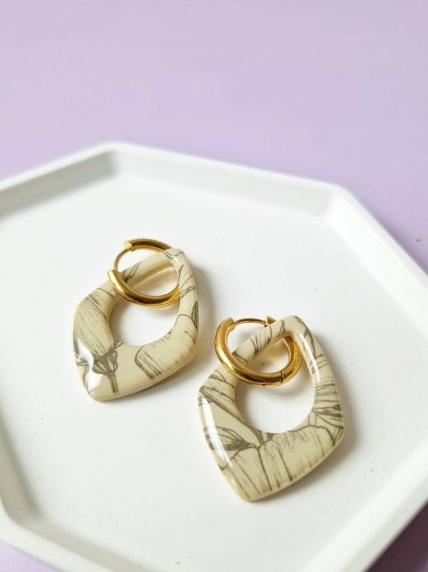 Beige botanische bedels (WBC)