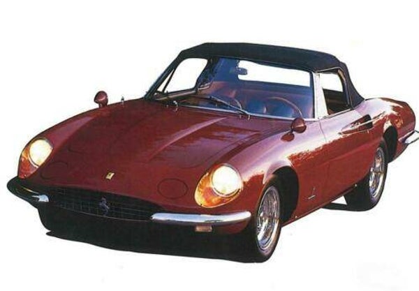 BBR 365 California 1966 S/N 10077 1967 in Rosso Rubino Metal