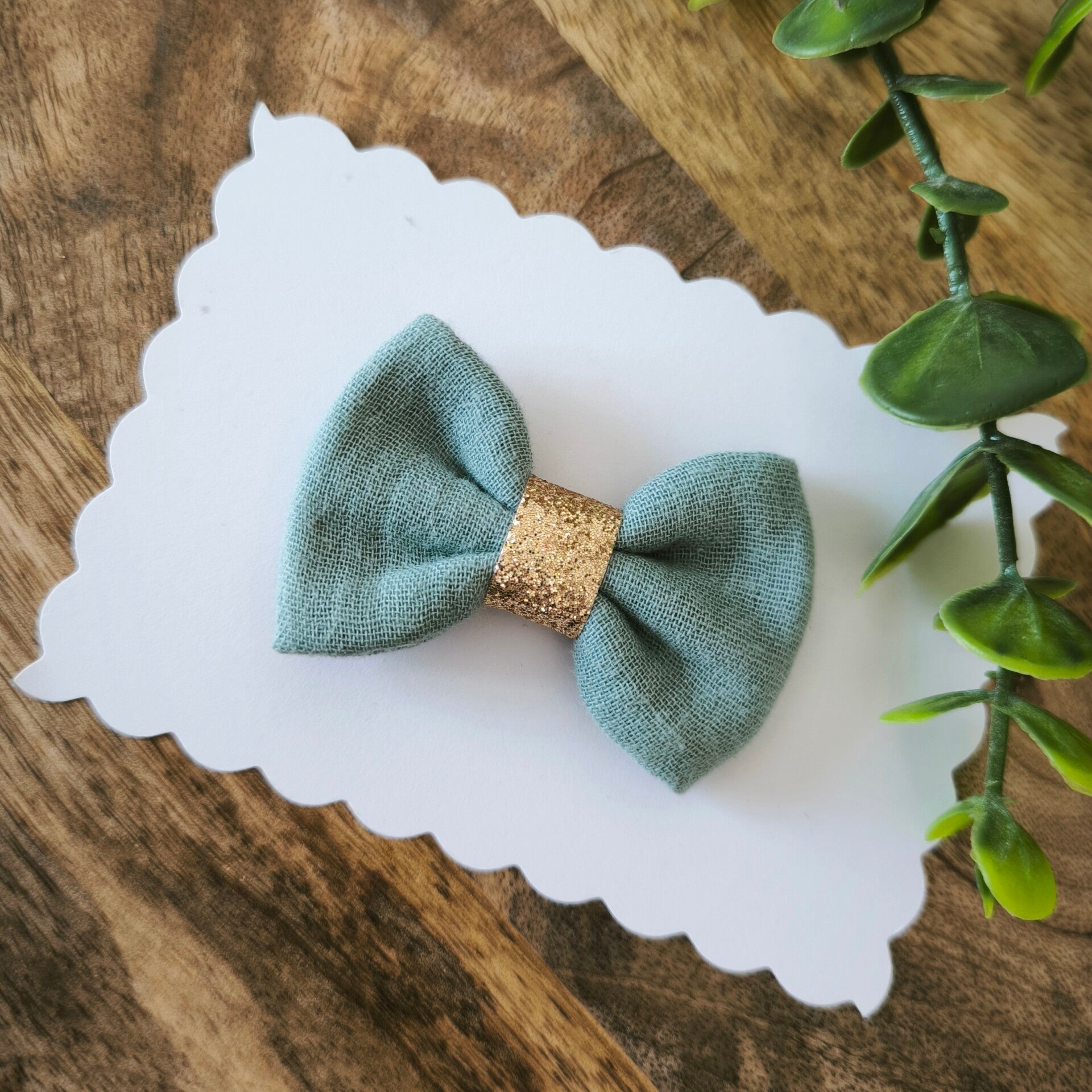 Double gaze vert sauge