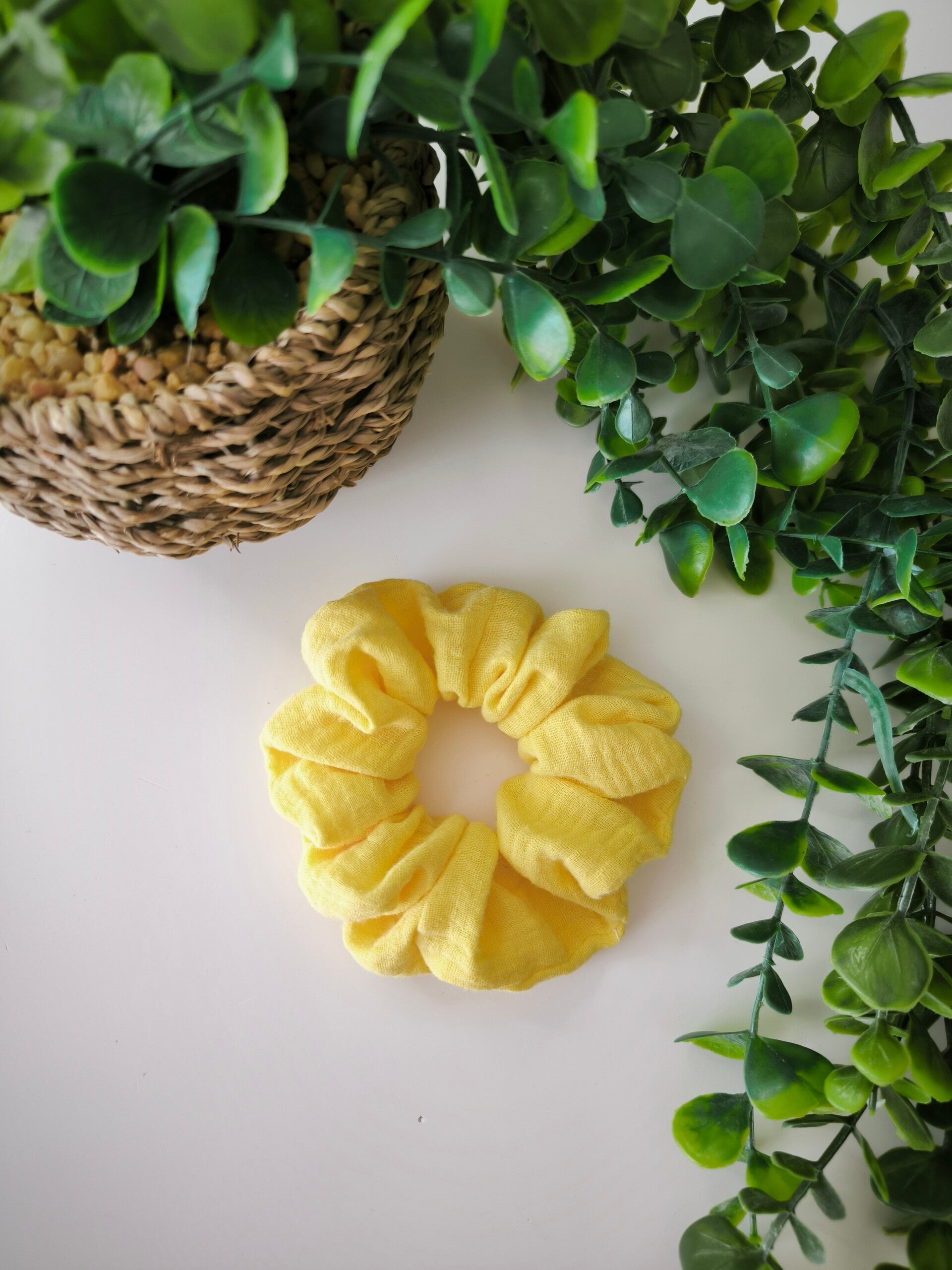 Chouchou jaune citron