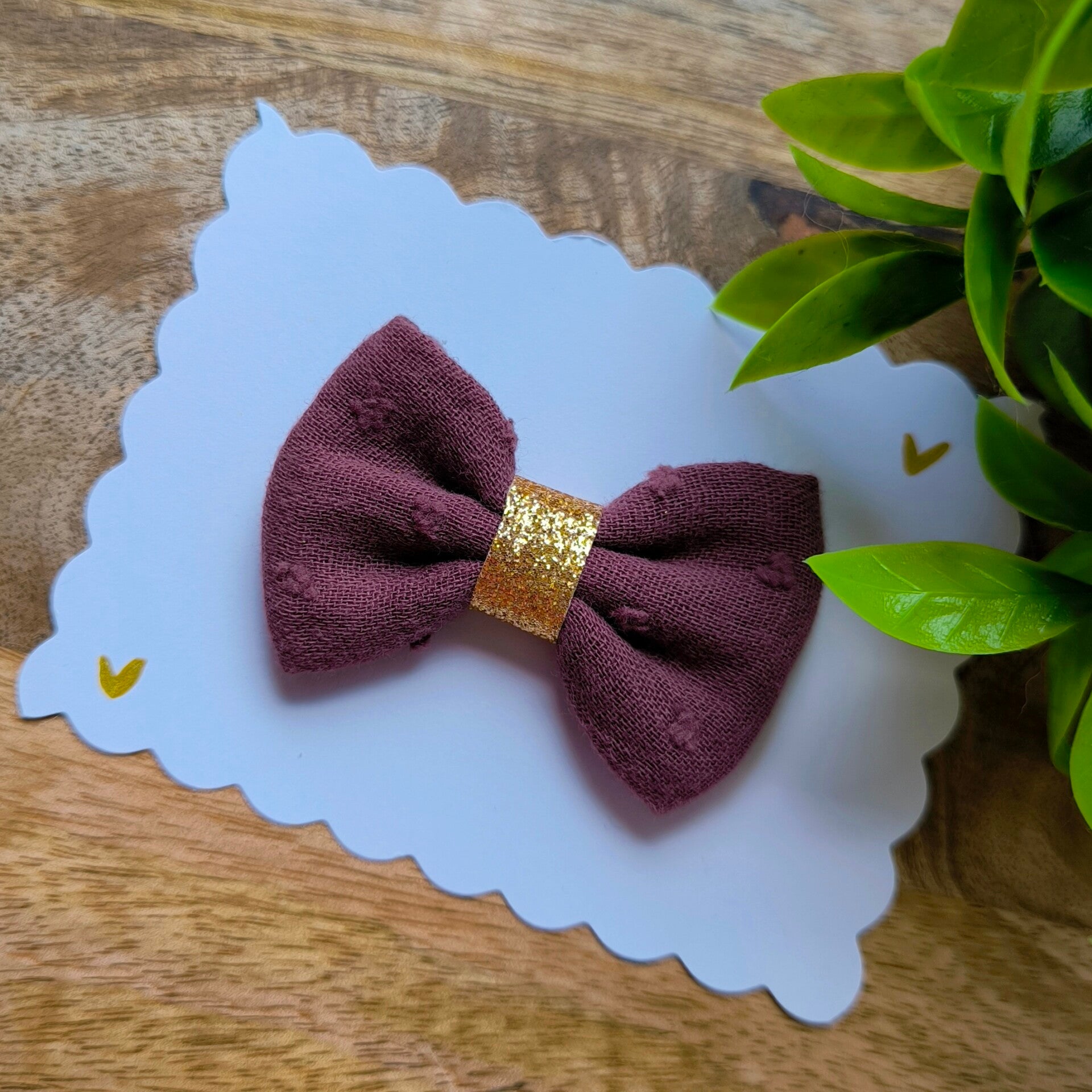 Double gaze plumetis figue