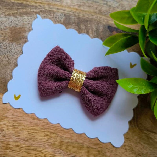 Double gaze plumetis figue