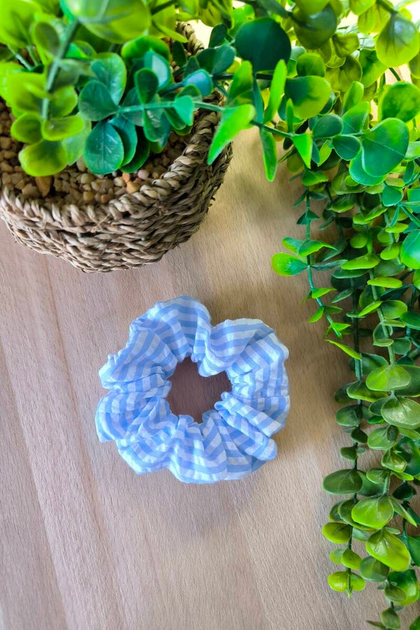 Chouchou rayure bleue