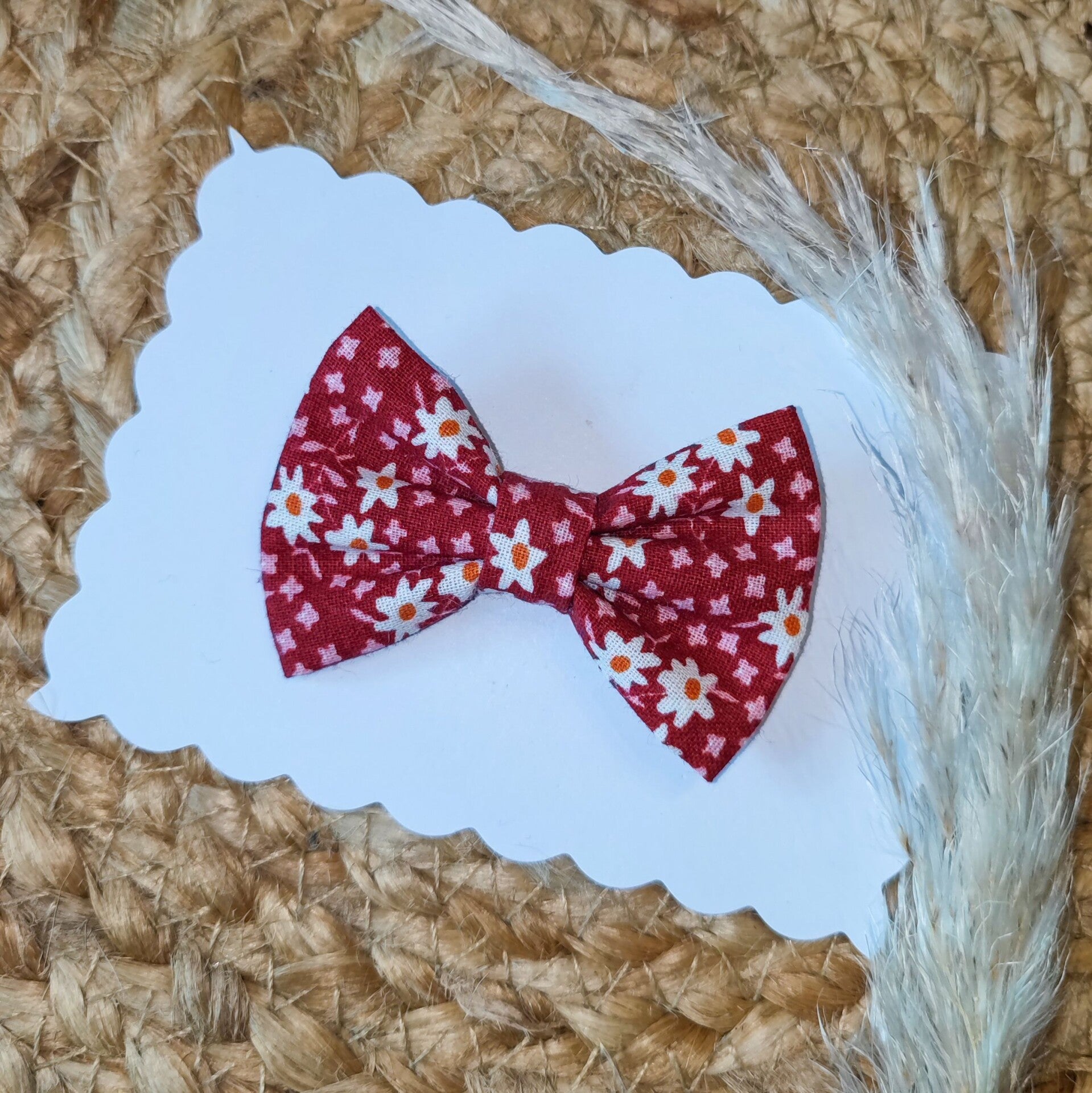 Nœud pâquerettes rouge