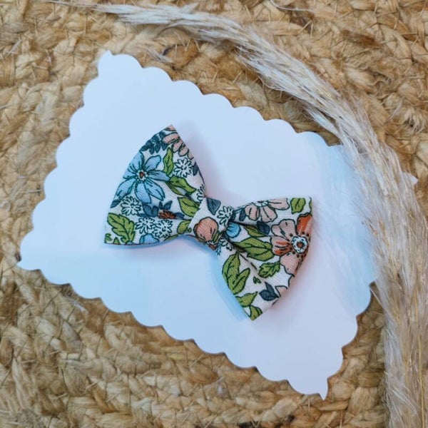 Nœud fleurs terracotta