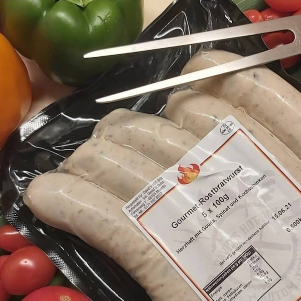 Gourmet-Rostbratwurst 5x100gr.