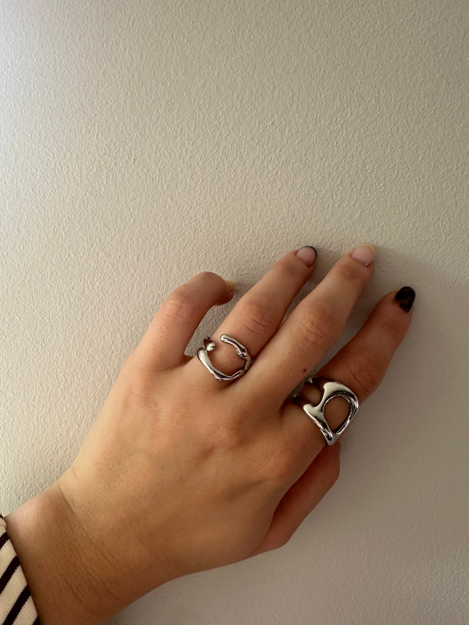Ring muse zilver (rechtse)