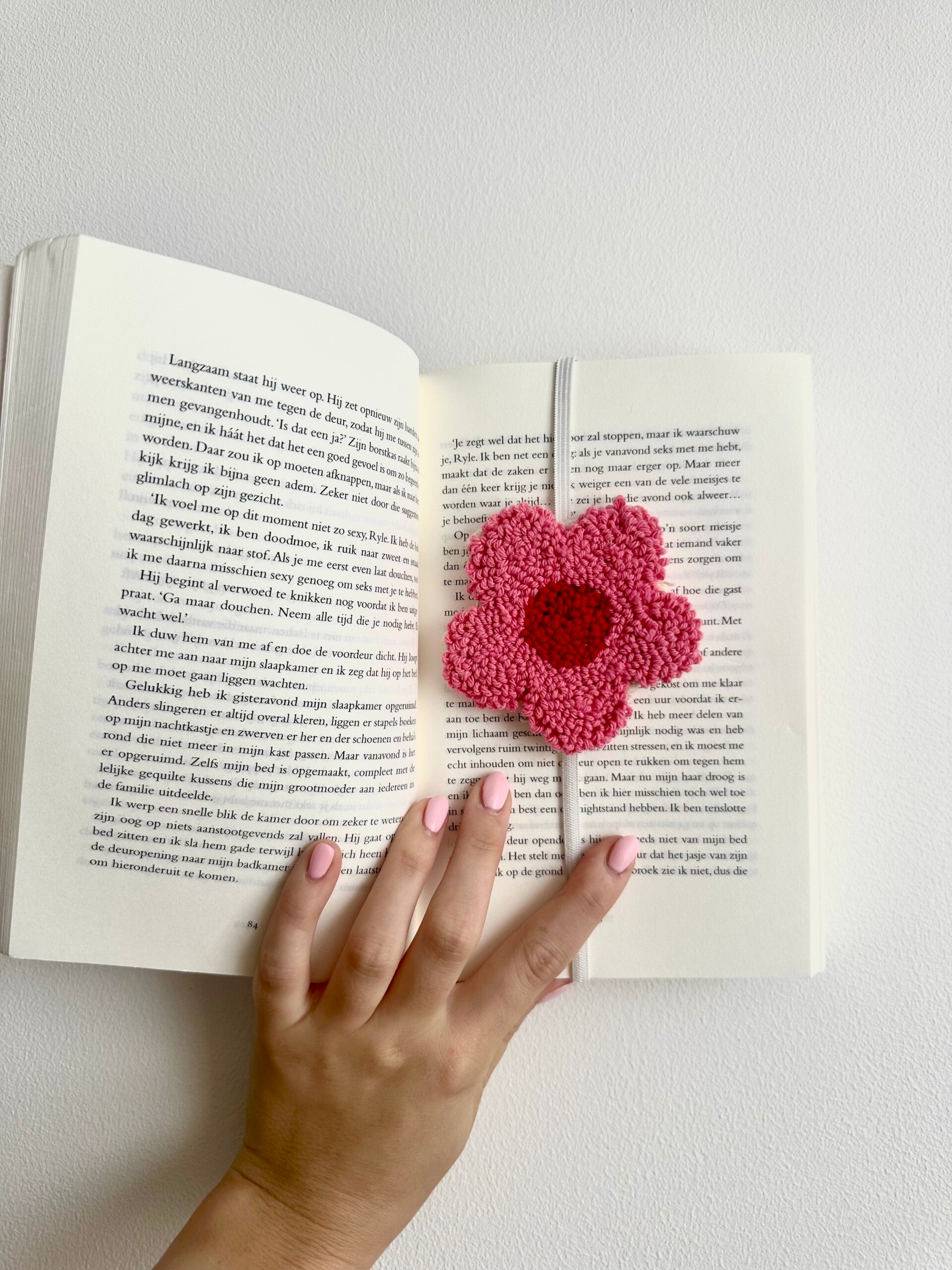 Boekenlegger bloem
