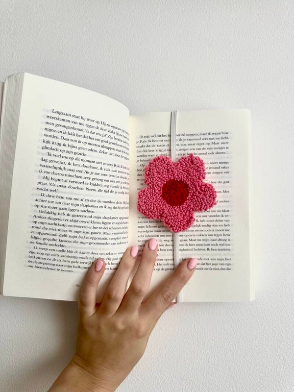 Boekenlegger bloem