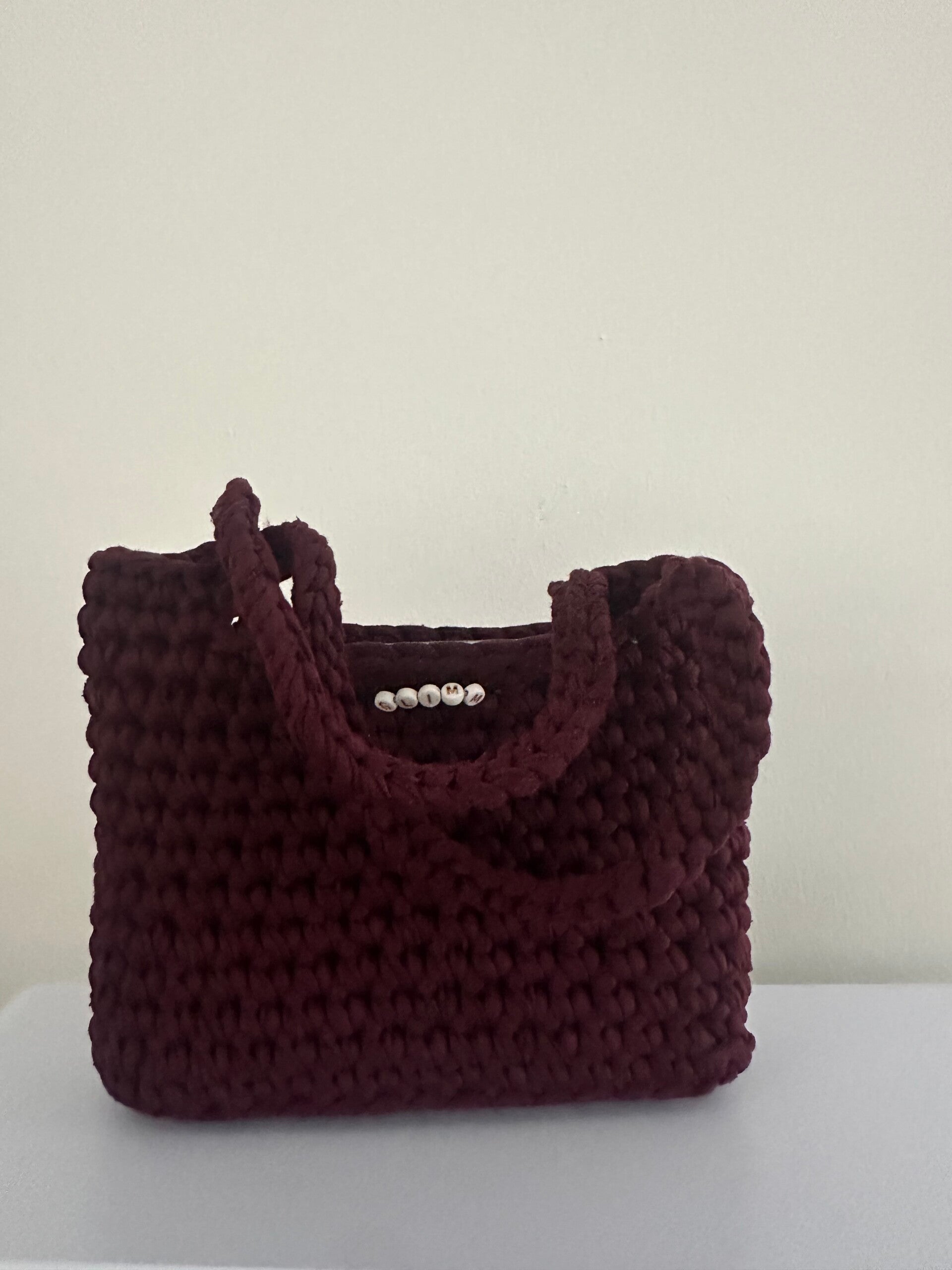 Bordeaux mini tote bag