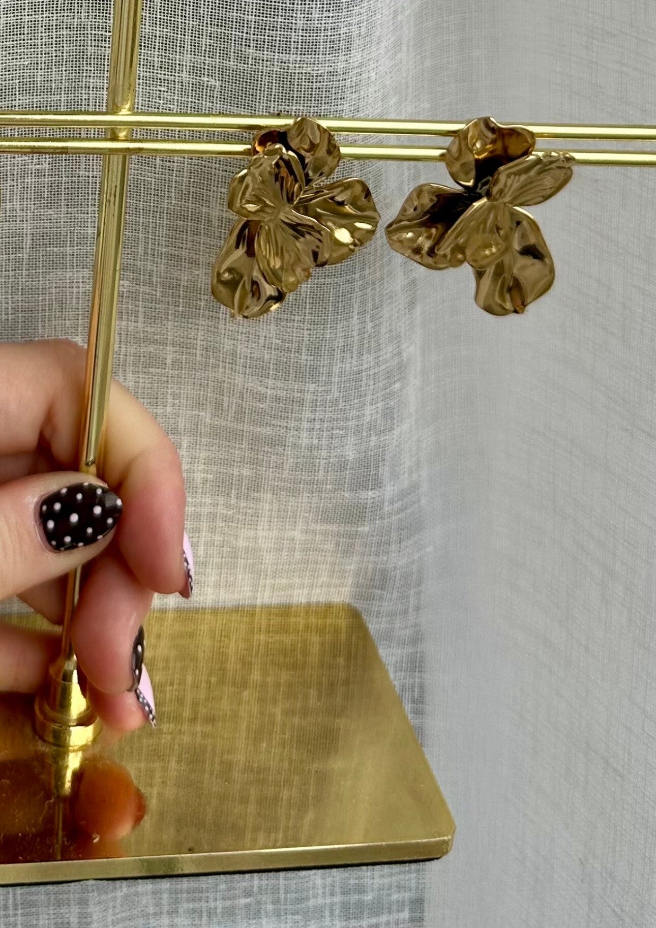 oorbellen statement flower