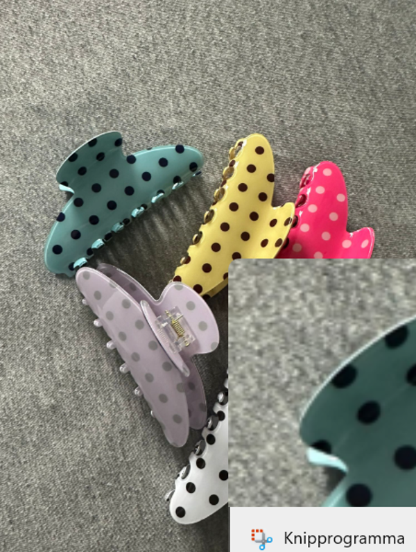 Polka dot haarklemmen