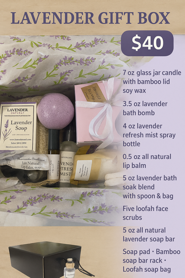 Lavender Bath and Body Box Set