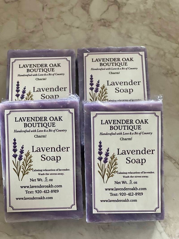 Lavender Cold Process Soap Loaves / Bars 4.5oz