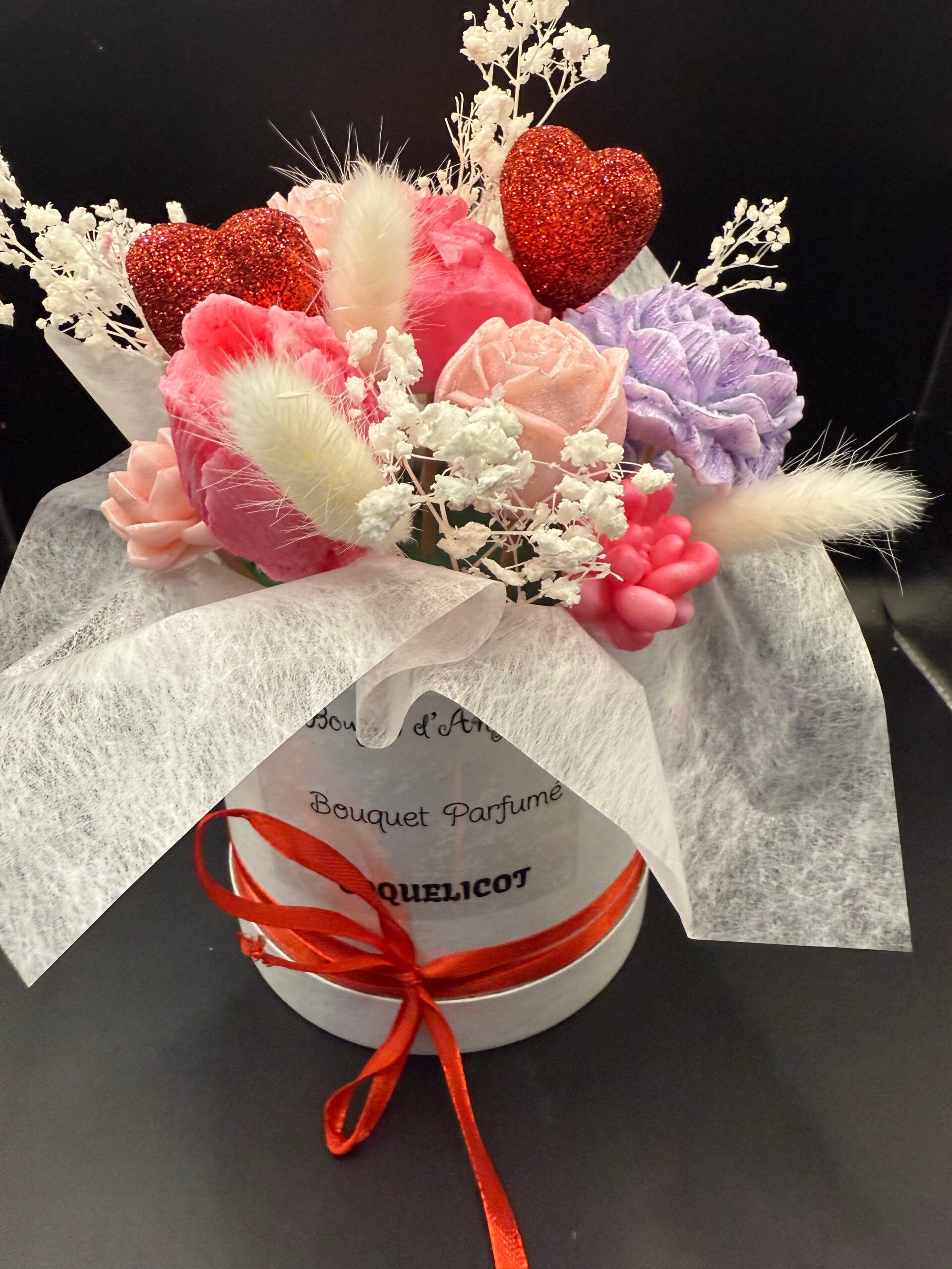 bouquet de fondants coquelicot