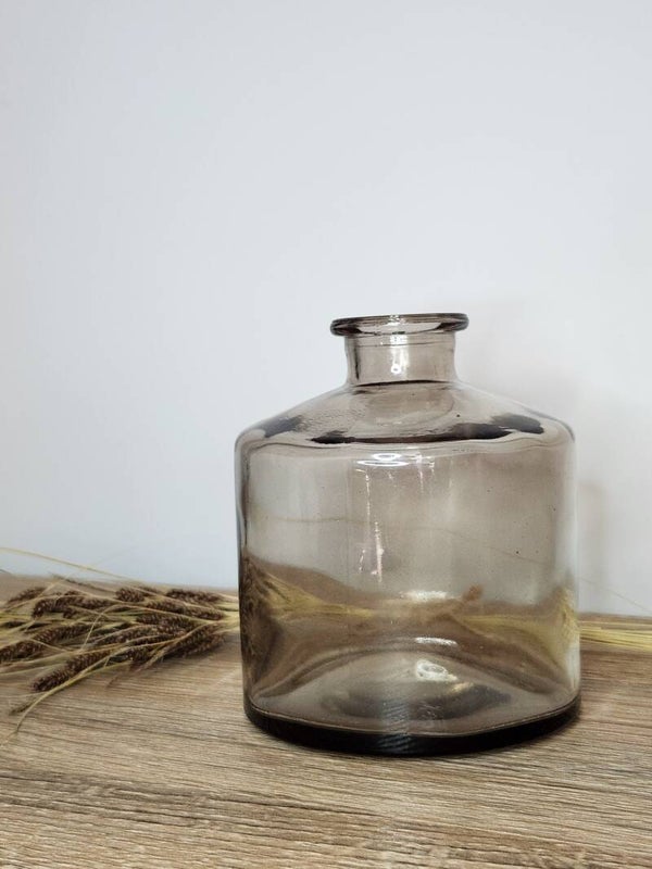 Soliflore en verre teinté
