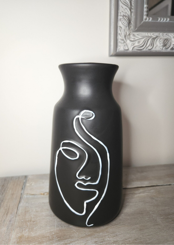 Vase céramique "Portrait abstrait"