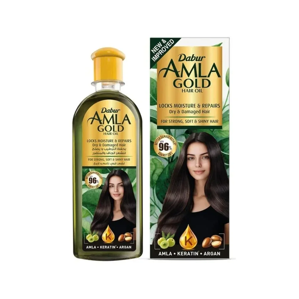 Dabur Amla Gold Hair Oil 200 ml - NEW packaging