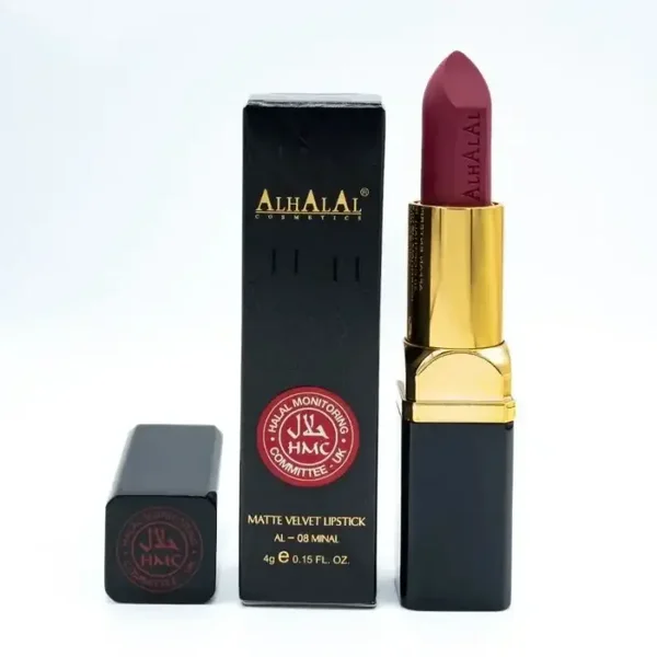AlHalalCosmetics- Matte Velvet Lipstick- 08 Minal