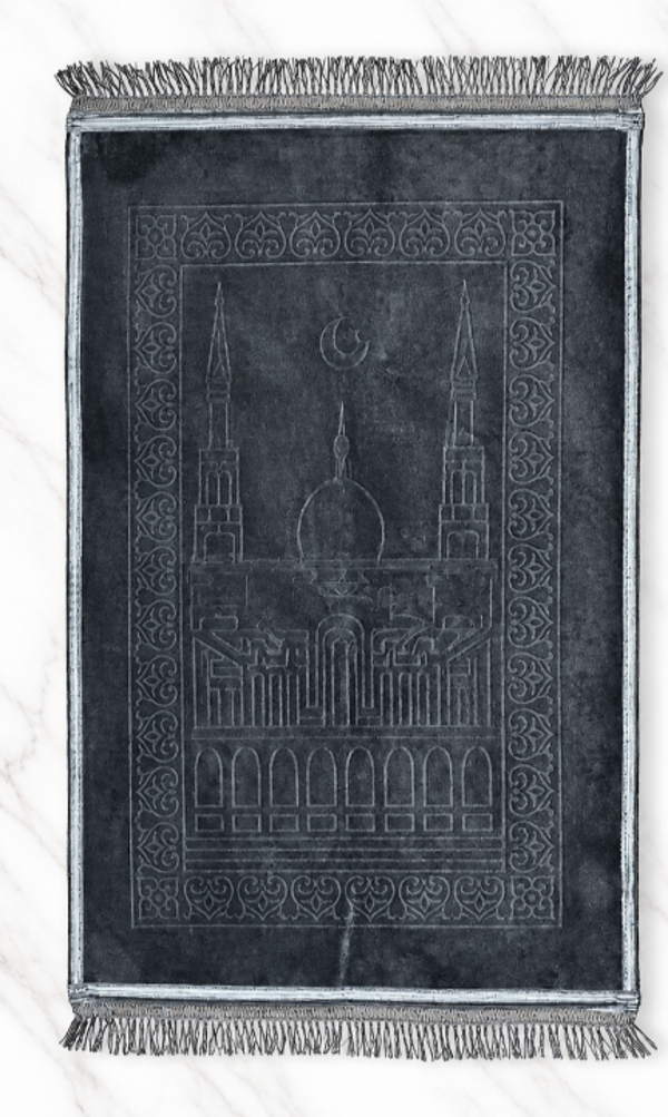 Gebedstapijt Smokey Grey – 80 × 120 cm