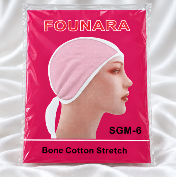 Founara stretch onderkapje - lichtroos