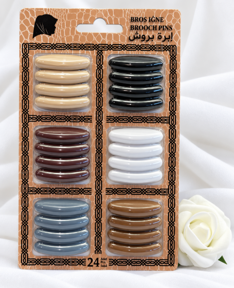Hijabspelden – set van 24st. verschillende kleuren