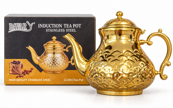 Bavary gouden theepot voor inductie – 2 liter