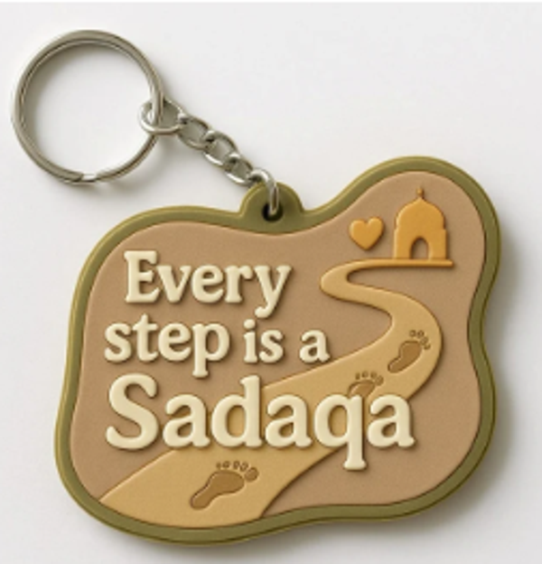 Sleutelhanger Every step is a Sadaqa