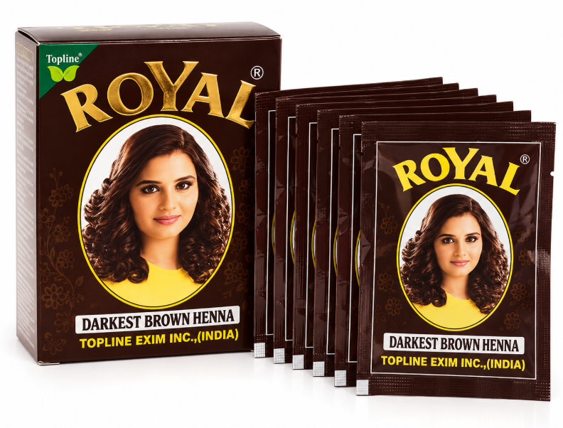 Royal Darkest Brown Henna – Donkerbruine Henna Haarverf