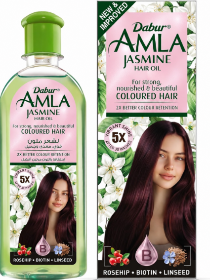 Dabur Amla Jasmine Hair Oil voor gekleurd haar 200 ml