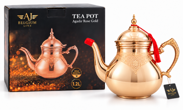 AJ Belgium Line theepot Agadir Rose Gold 1,2L