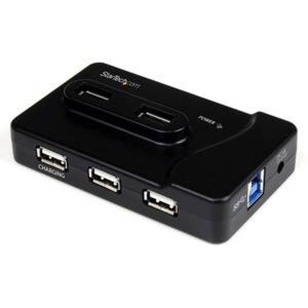CONCENTRADOR HUB USB 6 PUERTOS 2X USB 3.0 4X USB 2.0 1X 2A