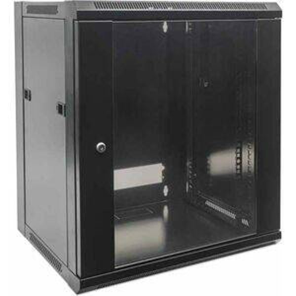 GABINETE RACK CERRADO 19IN 6U MONTAJE PARED 570X450 DESARMADO
