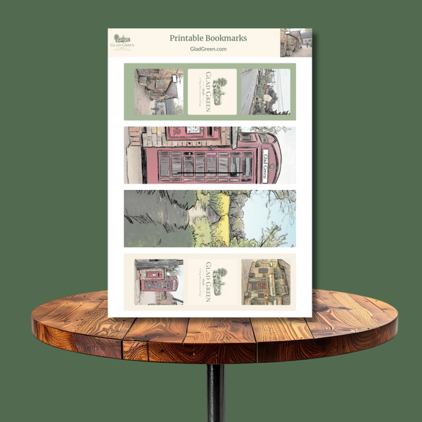 4 Printable Glad Green Bookmarks WEB EXCLUSIVE